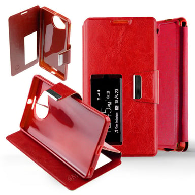 Etui Folio Rouge compatible Nokia Lumia 950 XL
