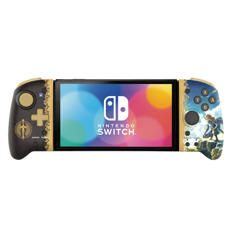 HORI Split Pad Pro The Legend of Zelda™: Tears of the Kingdom Edition Manette mode portable pour Nintendo Switch et Nintendo Switch OLED Licence officielle Nintendo - vue 2