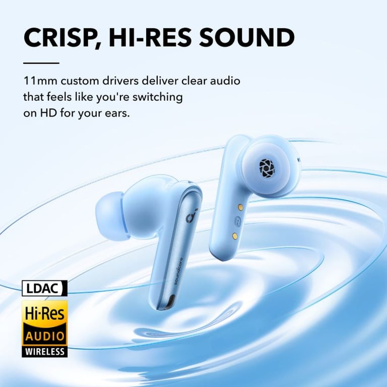 Soundcore Liberty 4 NC Casque True Wireless Stereo (TWS) Ecouteurs Appels/Musique USB Type-C Bluetooth Bleu - vue 4