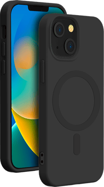 Funda compatible MagSafe Silicona Negra para iPhone 15 Bigben