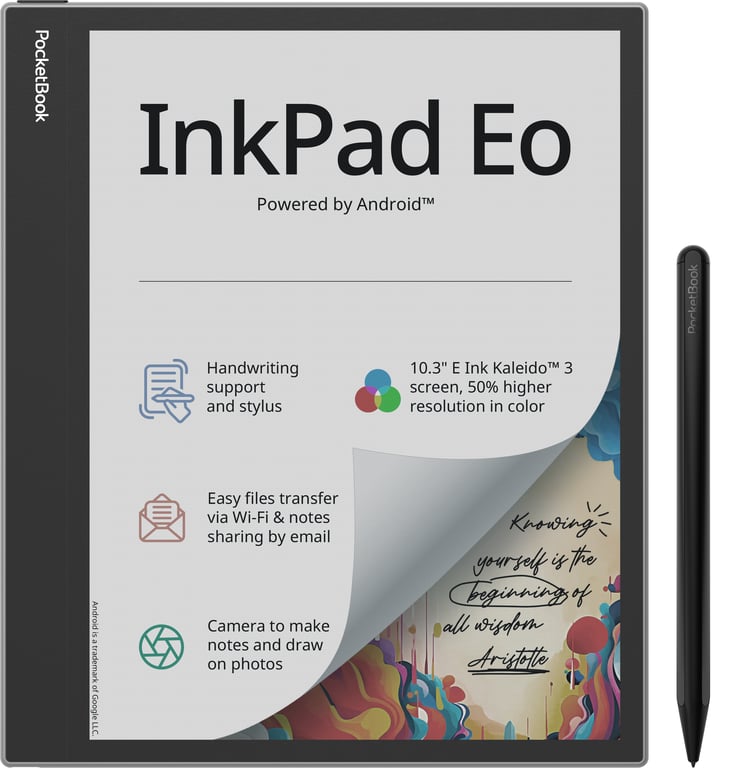 Liseuse POCKETBOOK InkPad EO 10.3 pouces E Ink Kaleido 3 WI FI