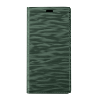Diarycase 2.0 Coque clapet en cuir véritable avec support aimanté pour Apple iPhone 11 Pro Max, Vert minuit