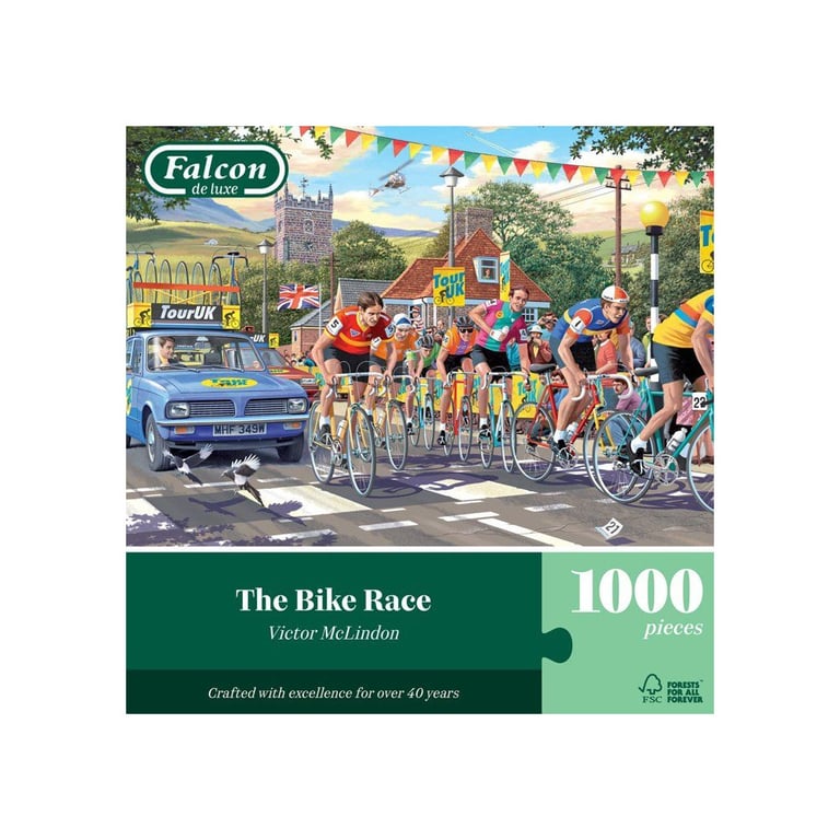 Puzzle JUMBO FALCON The bike race 1000 pièces Dès - vue 3