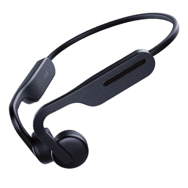 Ecouteurs sans fil à la conduction osseuse, IP56 WE (Protégé contre les jets d'eau), BT V5.0, batterie rechargeable, autonomie 6h, rechargé par port usb-c, noir