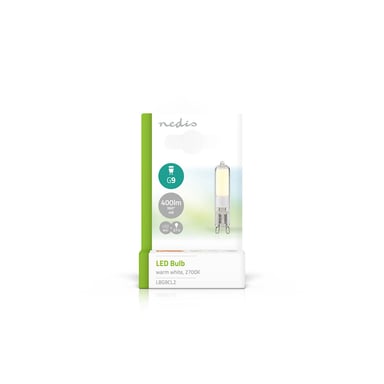 Nedis Bombilla LED G9 4W 2700K 400lm IPX2 Cápsula G9 Blanco