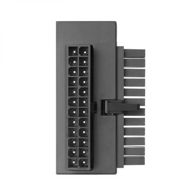 Mars Gaming MCA-L24, Adaptador ATX 24 PIN a 90°, Iluminación 5V 3-PIN ARGB, Adaptador de Alimentación para Placas Base, Instalación Plug & Play, Compatibilidad Universal, Negro