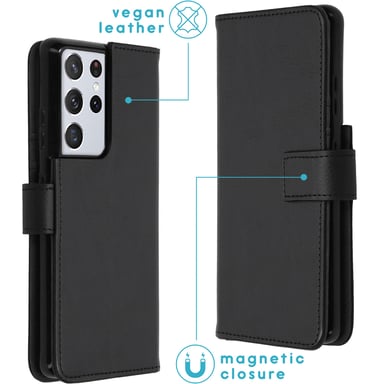 imoshion Étui de télephone portefeuille pour Samsung Galaxy S21 Ultra - Noir