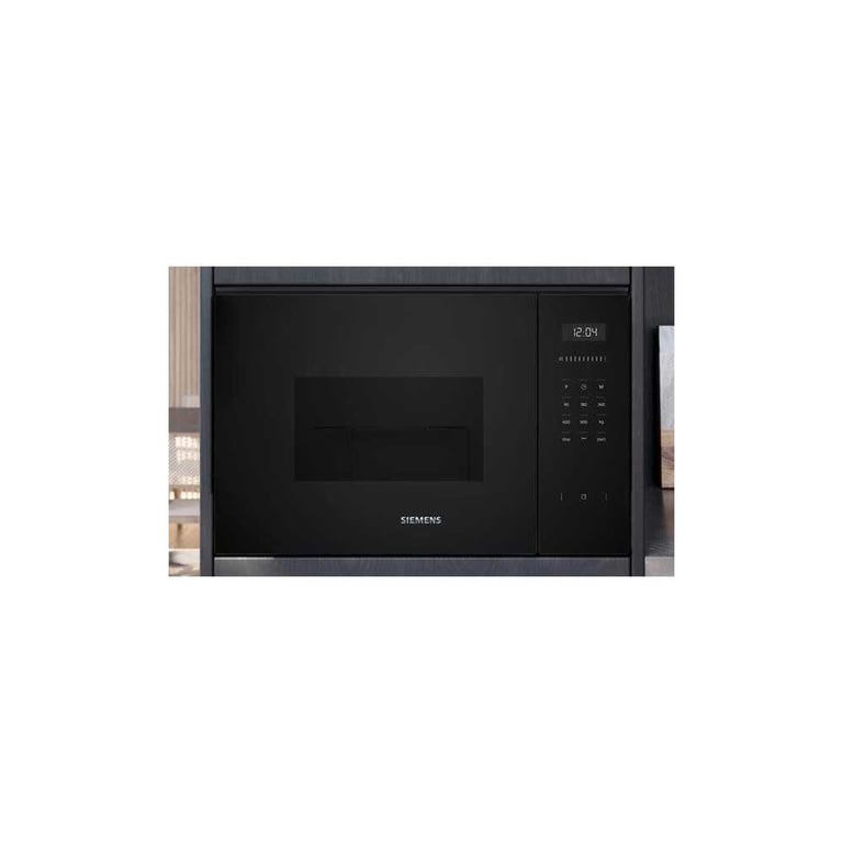 Siemens BE555LMB1 iQ500 Four à micro ondes encastrable avec fonction grill 59 x 38 cm 25 de surface de cuisson en acier inoxydable commande TouchControl aide au nettoyage hydrolytique - vue 9