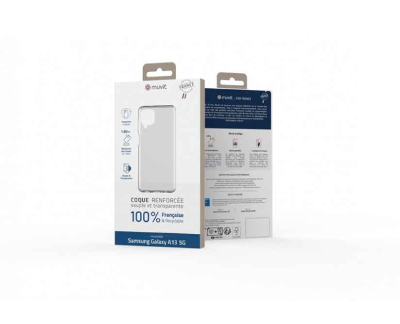 MUVIT FOR FRANCE COQUE TRANSP RENFORCEE SAMSUNG GALAXY A04SA13 5G - vue 3