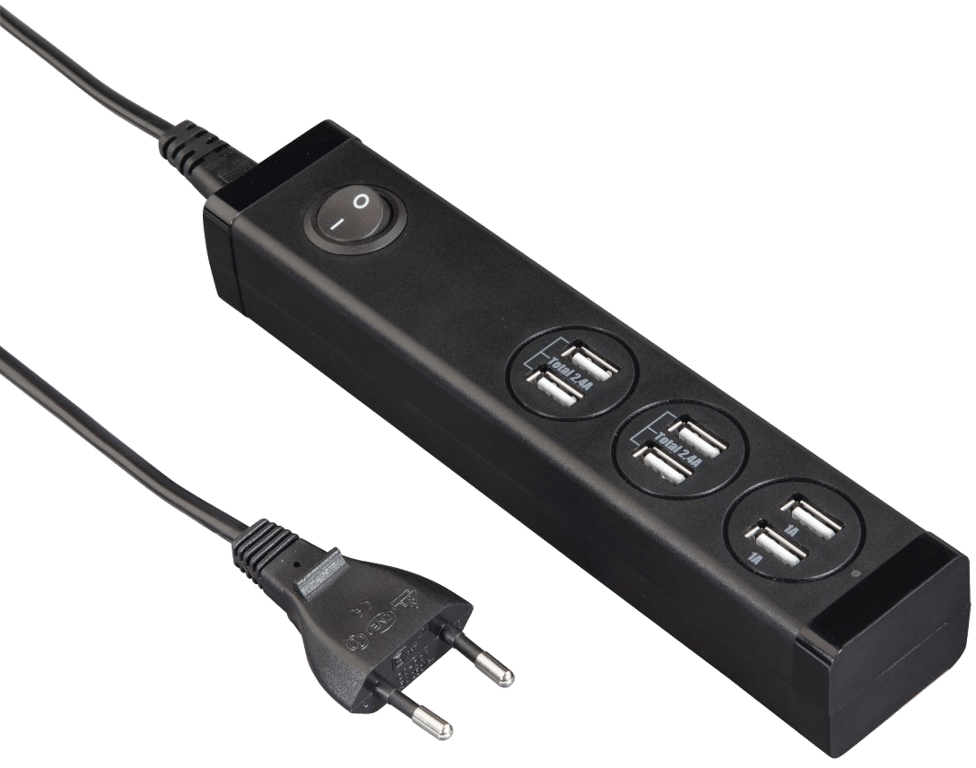 Station de charge USB, 6compartiments, pour tablettes et smartphones