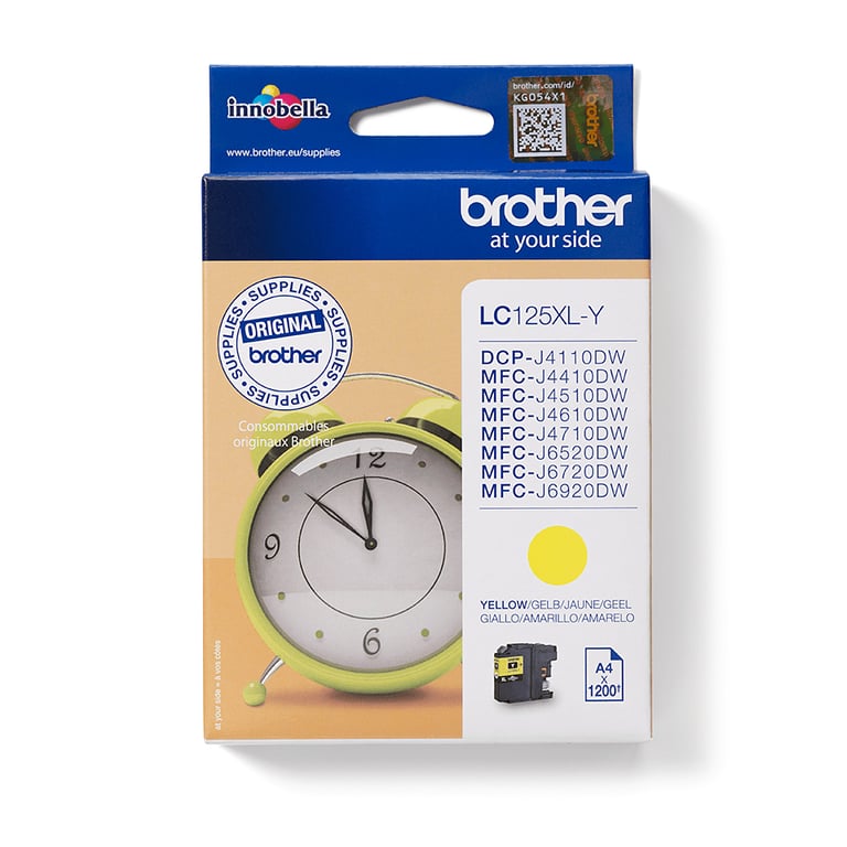 Brother LC125XLY Cartouche d'encre Jaune - vue 4
