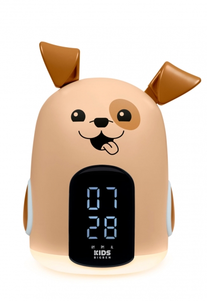 Réveil & Veilleuse Max le chien BIGBEN 3 mélodies Intensité lumineuse réglable Affichage heure - vue 5