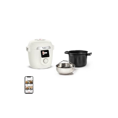 Moulinex Cookeo Wi-Fi CE952AF0 Multicooker 8 en 1 6 L Crema 1600 W aplicación MyMoulinex