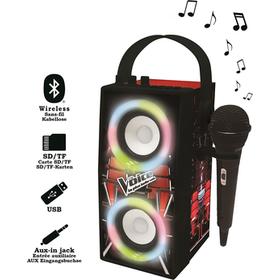 Enceinte Tendance Bluetooth portable avec micro et effets lumineux The Voice