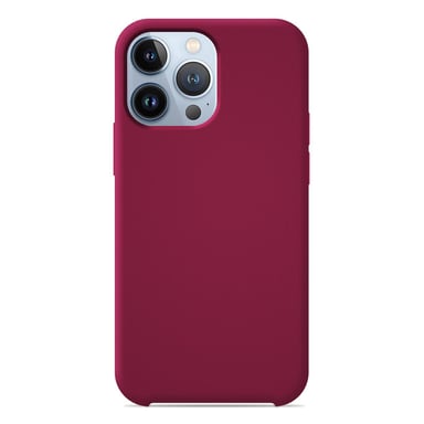 Coque silicone unie Soft Touch Rouge compatible Apple iPhone 13 Pro