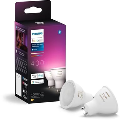 Lampadine LED Connesse Philips Hue White Colors GU10 x2