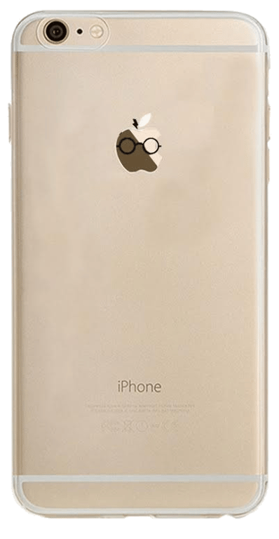 Coque Silicone IPHONE 6/6S PLUS (+) Harry Potter Transparente Fun APPLE Eclair Lunette Pomme Protect