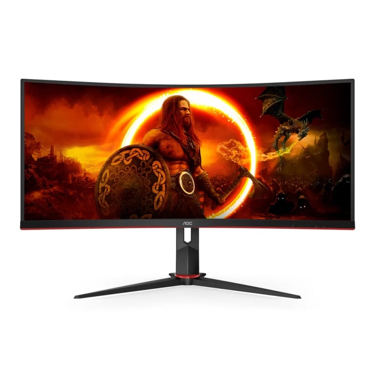 Moniteur incurvé Aoc Cu34G2Xp 34   2K Va 180 Hz 1 Ms - Neuf