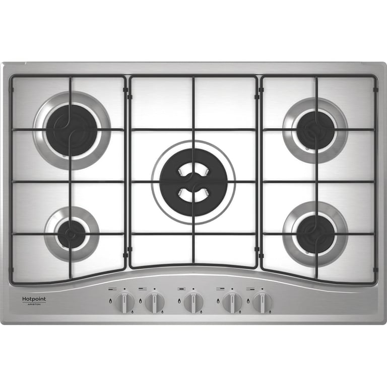 Hotpoint PCN R753N TIXHA 5 brûleurs 75 cm acier inoxydable Neuf - vue 2