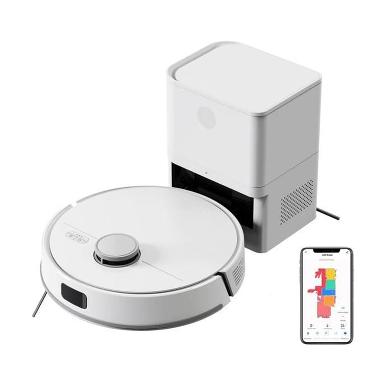 Liectroux Robot aspirateur laveur M70 Pro station d'auto-vidange 5000Pa Li-DAR 120 min