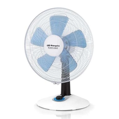 Orbegozo Tf 0138 Blanco Ventilador De Sobremesa 45w Potencia 2 Velocidades Y 2 Modos De Funcionamiento Aspas De 35cm
