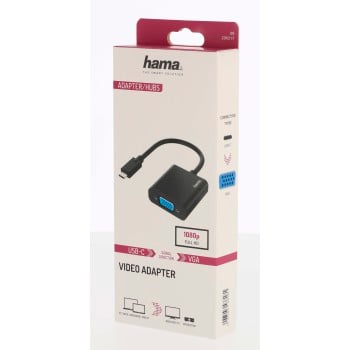 Hama 00200317 cavo video e adattatore USB Type-C VGA (D-Sub) Nero