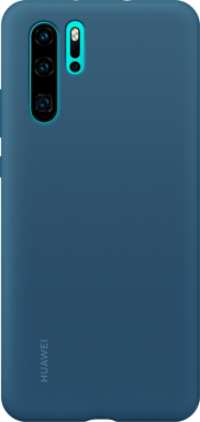 Coque rigide finition soft touch bleue Huawei pour P30 Pro