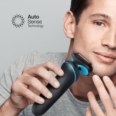 Braun Series 5 51-M1200s Trimmer Shaver Nero, Blu