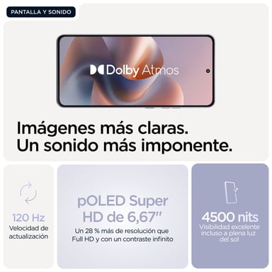 Motorola moto g86 5G 16,9 cm (6.67'') SIM doble Android 15 USB Tipo C 8 GB 256 GB 5200 mAh Lila