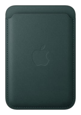 Porte cartes en tissage fin pour iPhone avec MagSafe Vert foncé