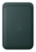 Porte cartes en tissage fin pour iPhone avec MagSafe Vert foncé