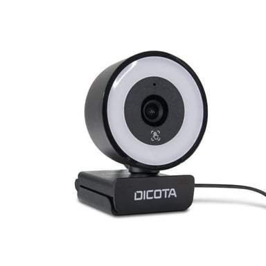 DICOTA D32066 webcam 5 MP 2592 x 1944 Pixel USB 2.0 Nero (WEBCAM RINGLIGHT 5MP - )