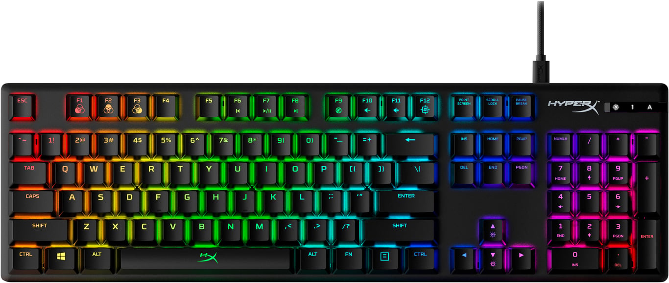 Clavier Mécanique HyperX Alloy Origins Core PBT HX – RGB, Switch HyperX Red - vue 5