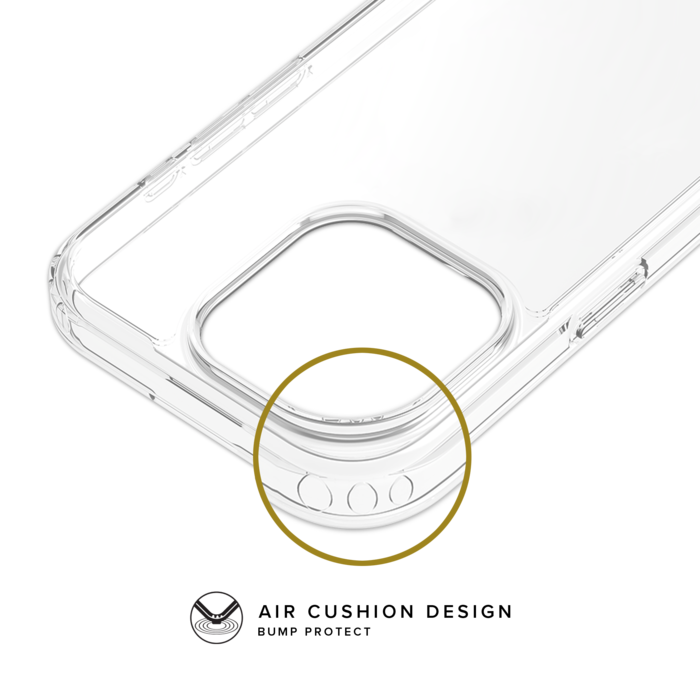 Coque hybride invisible pour Apple iPhone 15 Pro , Transparente