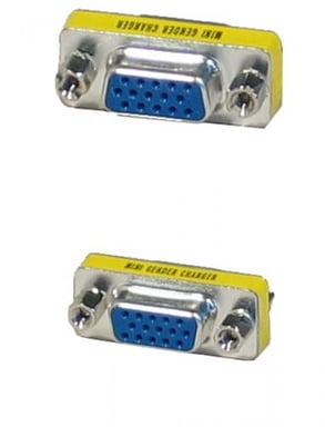 Dexlan 083740 Cavo VGA con cambio di genere Argento