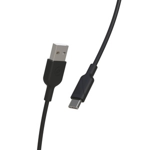Muvit For Change Cable Usb A/Usb C 1.2M Noir