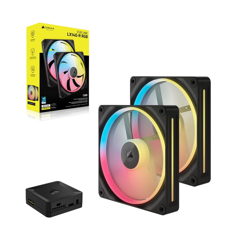 Corsair iCUE LINK LX140 R RGB Dual Pack - vue 2