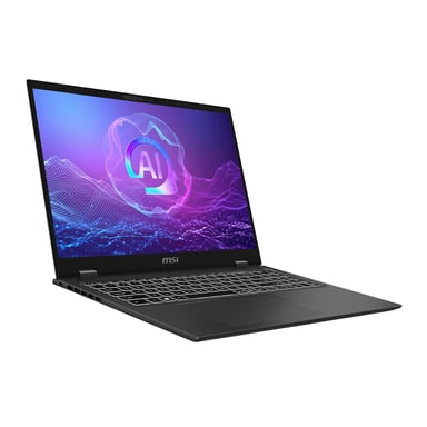 MSI PrestigePro 16 AI B2HVEG-259FR Intel Core Ultra 9 285H Computer portatile 40,6 cm (16'') UHD+ 32 GB LPDDR5x-SDRAM 1 TB SSD NVIDIA GeForce RTX 4050 Wi-Fi 7 (802.11be) Windows 11 Pro Grigio