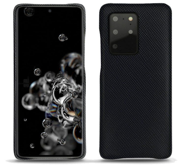 Coque cuir Samsung Galaxy S20+ 5G - Coque arrièreNoir
