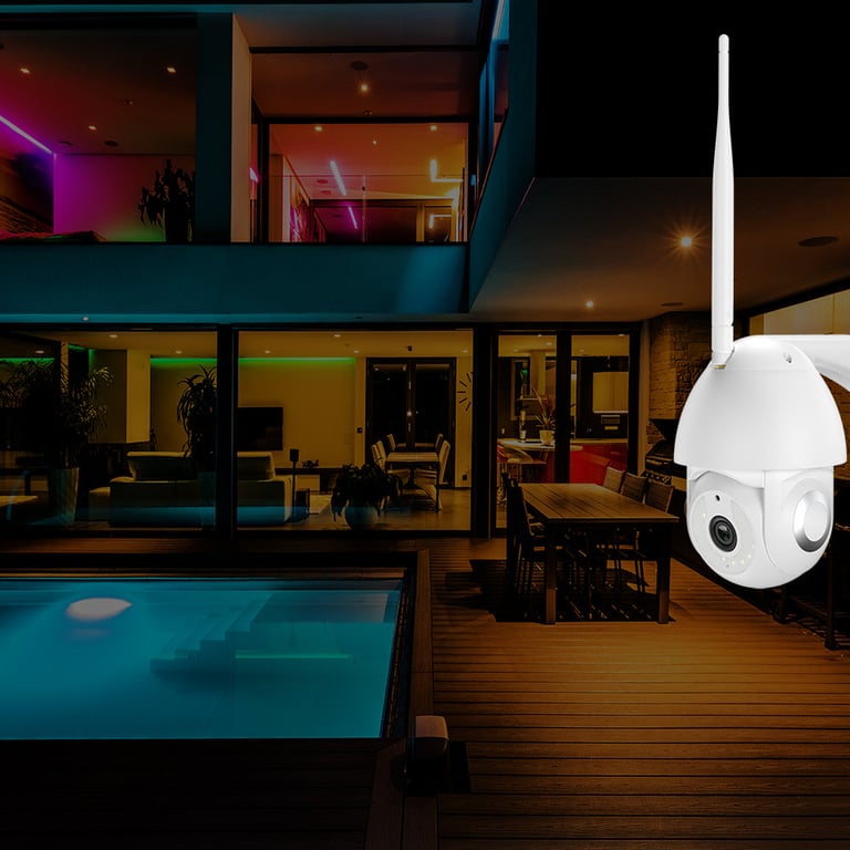 Caméra extérieure Tellur Smart WiFi 3MP UltraHD suivi automatique PTZ Neuf - vue 3