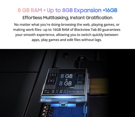 Blackview Tableta Tab 80 Android 13, pantalla de 10.1 pulgadas 800x1280, Unisoc Tiger T606 8 núcleos 1.6GHz, 8 GB RAM 128 GB ROM, Batería de 7680mAh, Cámara 13MP+8MP, WiFi 5G, Doble ranura SIM 4G, GPS/Galileo/GLONASS/BDS, Soporte Widevine L1, Desbloqueo facial - Gris