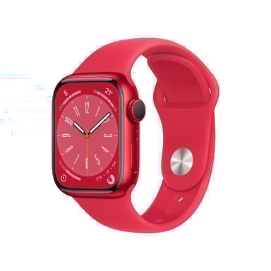 Watch Series 8 OLED 41 mm - Cassa in alluminio rossa - GPS + Cellulare - Banda sportiva - Rosso