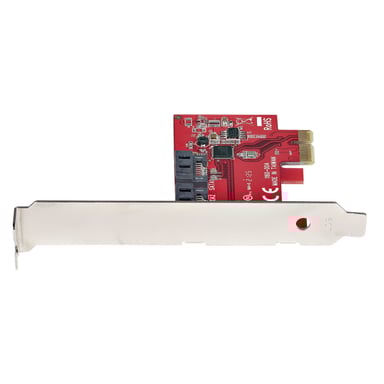 StarTech.com Scheda PCI Express SATA - Scheda Espansione PCIe SATA 2 Porte 6Gbps - Profilo Standard/Basso - Adattatore/Controlle