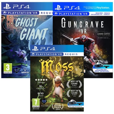PACK VR MOSS + GHOST + GUNGRAVE PS4