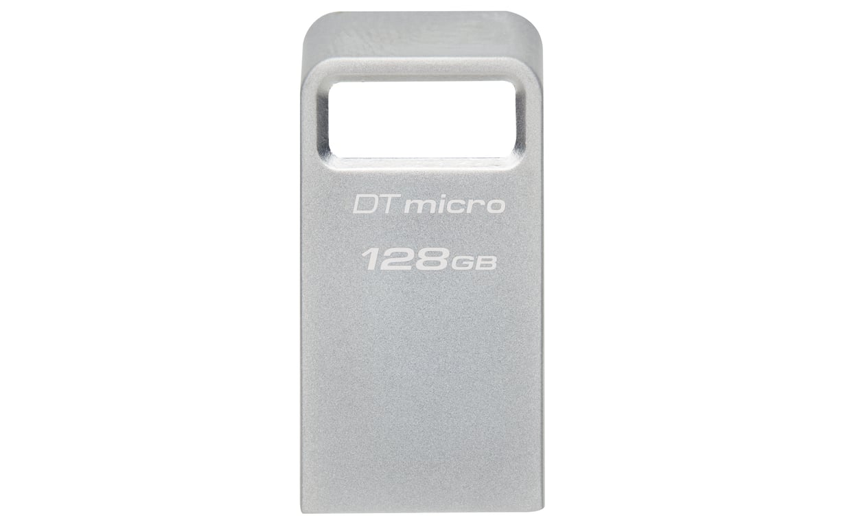 Kingston Technology DataTraveler 128 Go Micro 200 Mo/s Metal USB 3.2 Gen 1 - Neuf
