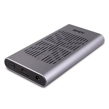 Lindy 43382 Contenitore di archiviazione Argento M.2 ssd