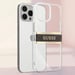 Coque pour Apple iPhone 13 Pro Stripe Charm avec breloque Marron