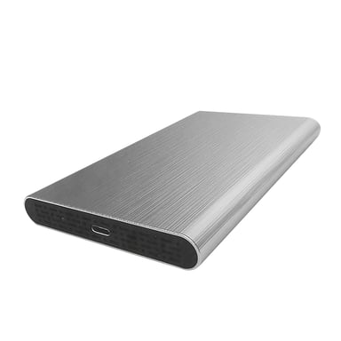 HEDEN Caja externa de aluminio de 2,5' USB 3.1 Gen 2, cable Tipo C USB-C/USB-A + USB-C/USB-C - Gris