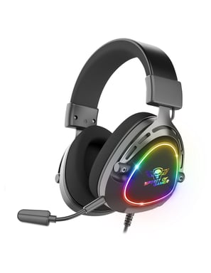 Spirit of Gamer MIC-EH40BK écouteur/casque Avec fil Arceau Appels/Musique Noir