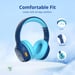 Tronsmart KH02 Auriculares Bluetooth para Niños, Audio con Volumen Limitado a 74/85/94 dB, Plegables con Micrófono Integrado, Inalámbricos Bluetooth 5.3 para Estudio, Viaje, Azul